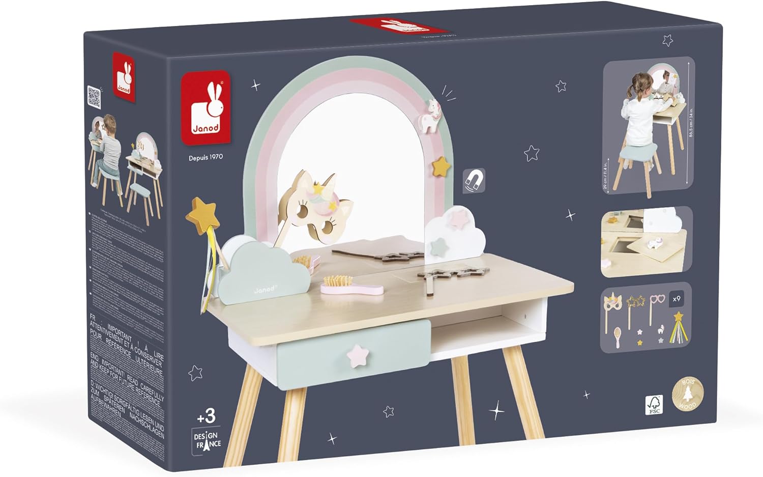 Tavolo Da Trucco - Unicorno  Janod