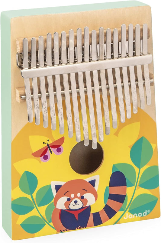 Janod Legno-Giocattolo Musicale Imitativo-17 Tasti In Metallo-Kalimba
