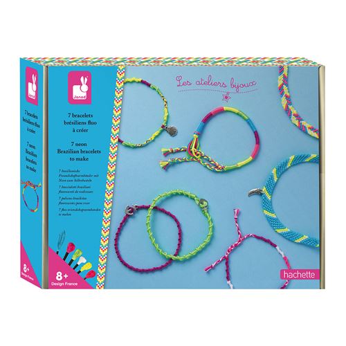 Janod  7 Braccialetti Brasiliani Fluo