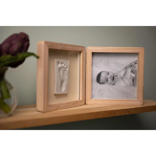 PETIT ARTICHAUT Impronte bebe doppia cornice con graziosi cuori