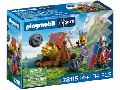Playmobil Playset Cavalieri del Leone con Cannone da Battaglia