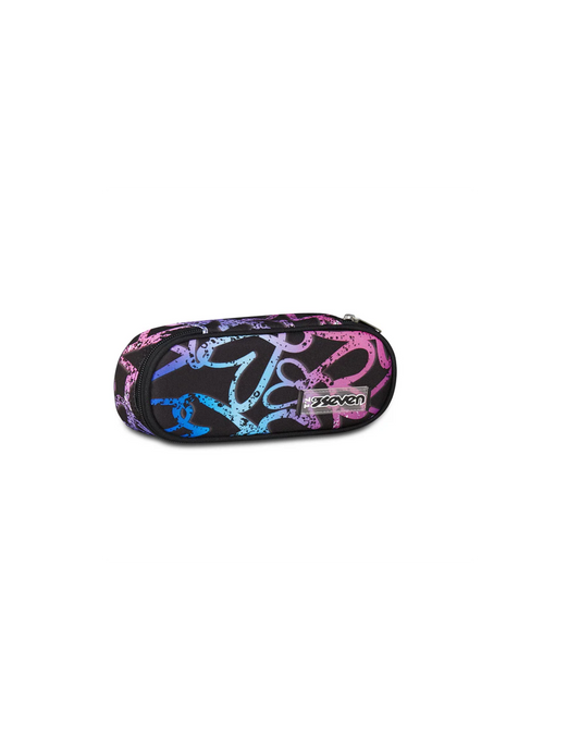 Seven S.p.a. Bustina Scuola, Round Plus, Freethink English Lavander, 23x10x5,5 cm - immagine prodotto