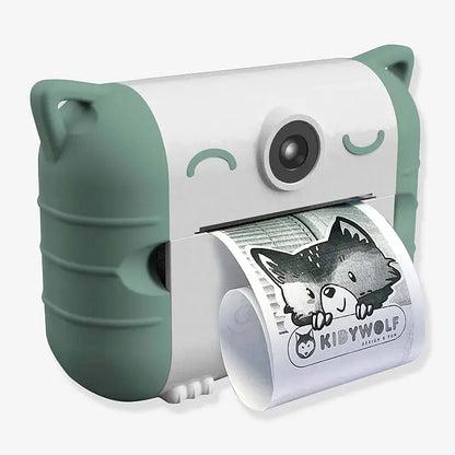 Kidywolf Fotocamera Con Stampante, Verde