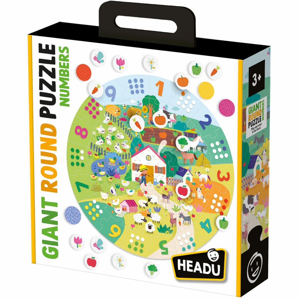 Giant Round Puzzle Numbers - HEADU