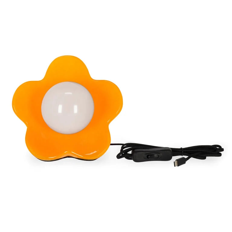 Legami Lampada Led da Tavolo Flower Power Shiny Orange