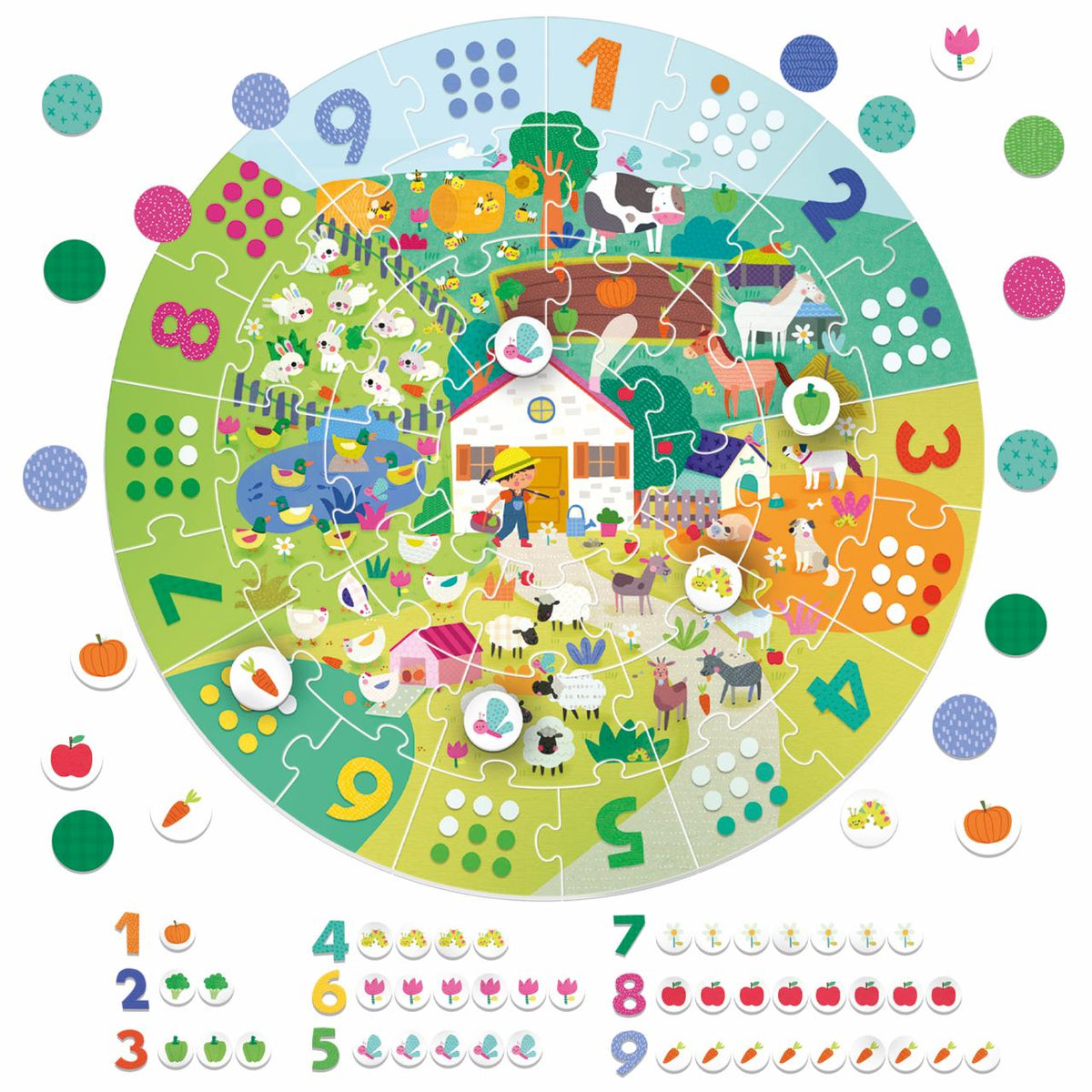 Giant Round Puzzle Numbers - immagine 2