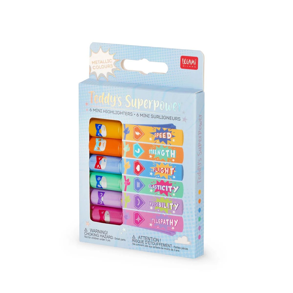 Legami Textmarker Set Teddy's Superpower - Evidenziatori