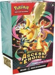 Pokémon Megaevoluzione Ascesa Eroica Bundle 6 Buste Collezionabili ITA
