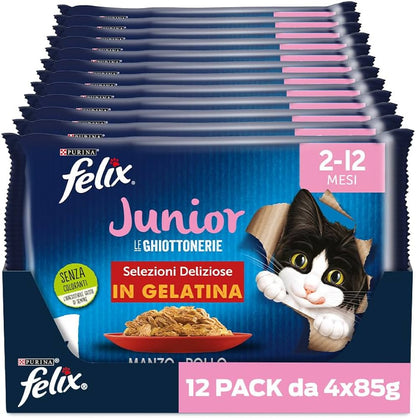 Purina Felix Le Ghiottonerie Junior Wet Food for Cats