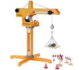 HaPe Playscapes Crane Lift Playset Giallo - Set Costruzioni Bambini
