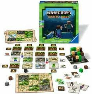 Ravensburger - Minecraft Builders & Biomes, Versione Italiana, Gioco da Tavolo Strategico, 2-4 Giocatori, 10+ Anni