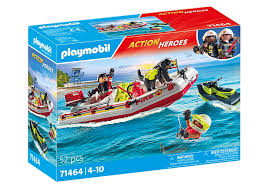 71464 Gommone Dei Pompieri  PLAYMOBIL