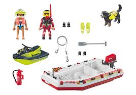 71464 Gommone Dei Pompieri  PLAYMOBIL