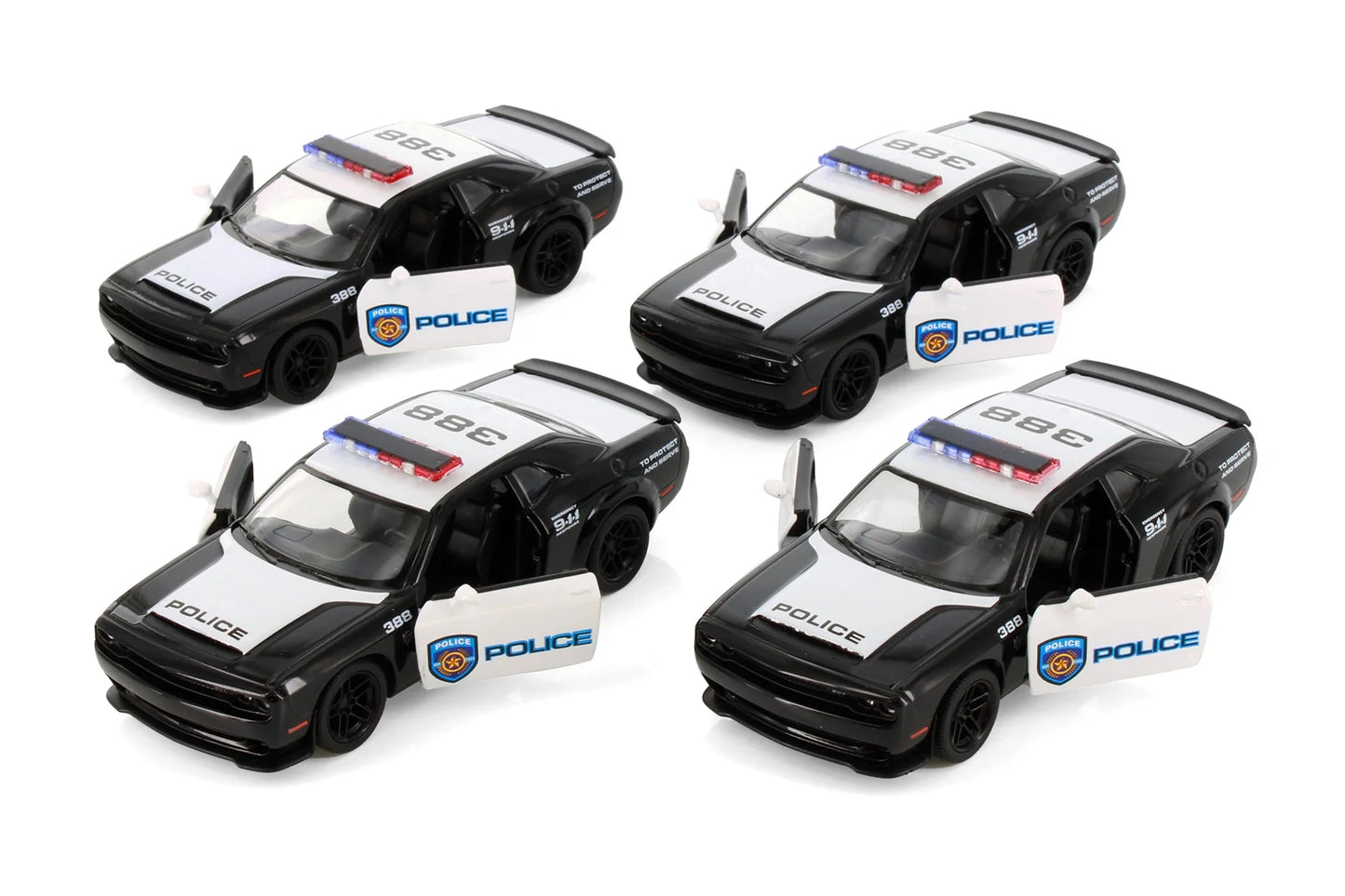 Kinsmart Dodge Challenger SRT Demon 170 Polizia 1/28