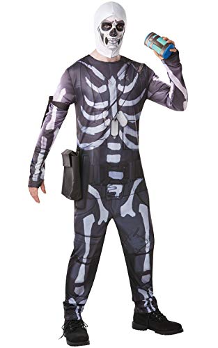 Costume Skull Trooper Fortnite Uomo – Taglia S – Rubies (5 Pezzi)
