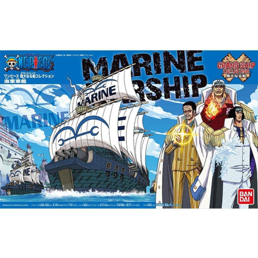 Bandai One Piece Grand Ship Collection Marine Warship Model Kit