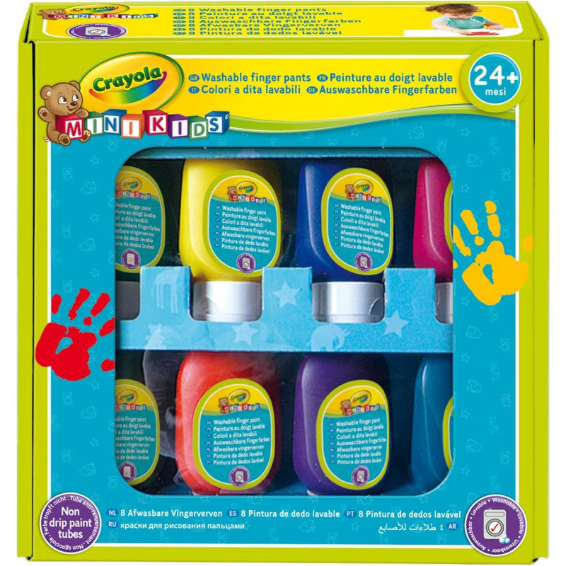 Crayola Mini Kids Washable Finger Paint Set - Basic Colors