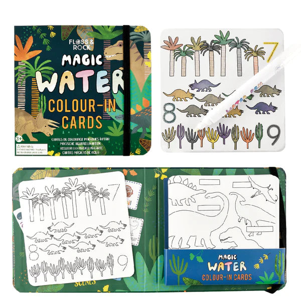 FLOSS & ROCK Magic Water Pen And Cards – Dinosauri