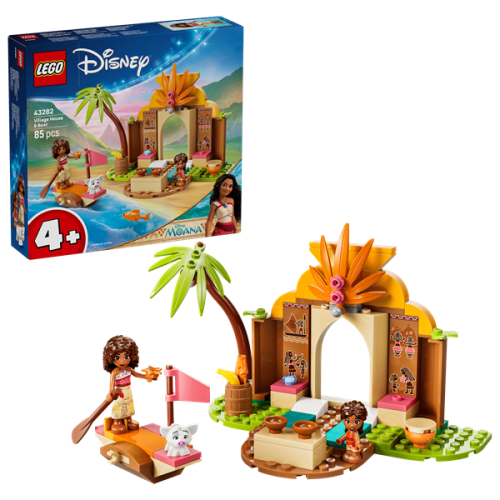 LEGO Disney Vaiana Casa del Villaggio e Barca