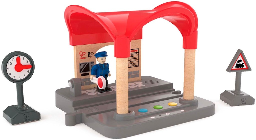 Hape Stazione Ferroviaria Giocattolo Con Funzione Annunci E Suoni