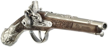 Pistola Pirata Argento Antico - Accessorio per Costume