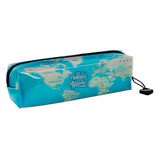 Trousse In Pvc Blue Maps