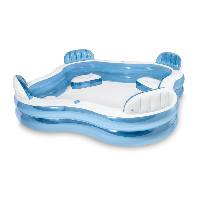 Intex Family Lounge Pool - Piscina Gonfiabile con Sedili 229x229 cm 3+