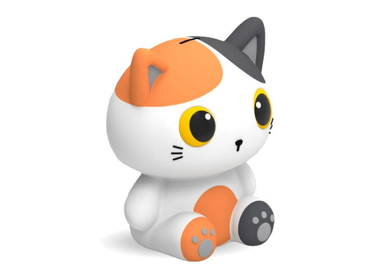 I Total Salvadanaio verticale GATTO ARANCIONE h27cm