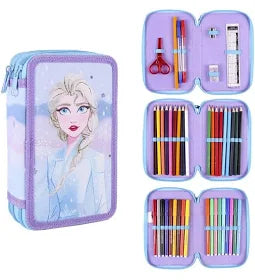 Cerdá Astuccio Triple Frozen Elsa Con Accessori