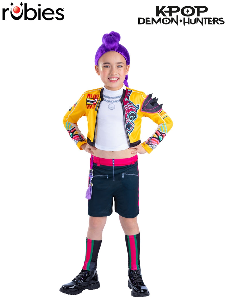 Rubies 9-10 KPop Demon Hunters Rumi Yellow Dress up Costume