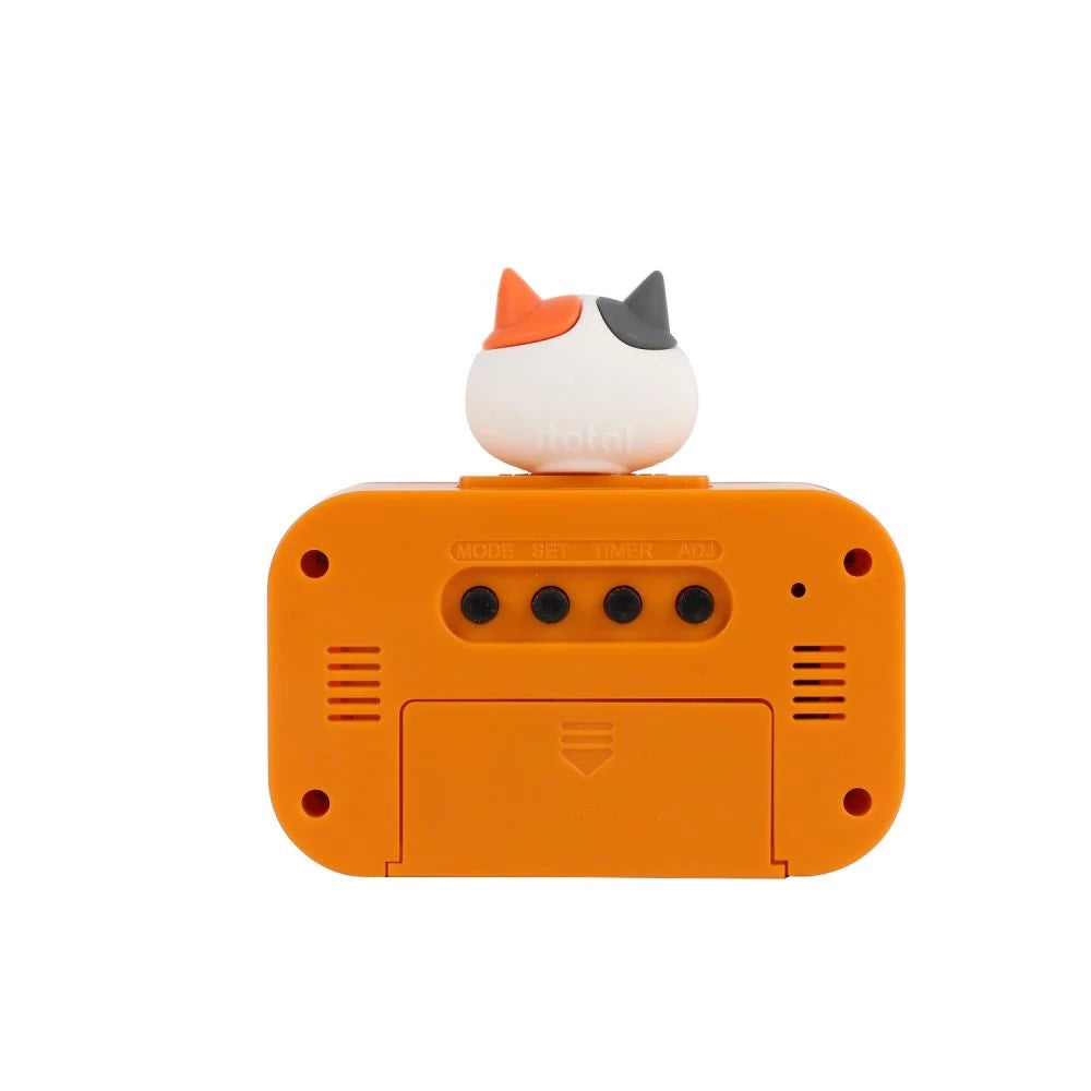 I-Total Sveglia Digitale Gatto Arancione