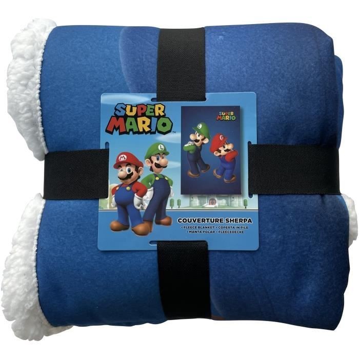 OEM Coperta Sherpa Mario Bros Mario & Luigi 100x150 Cm