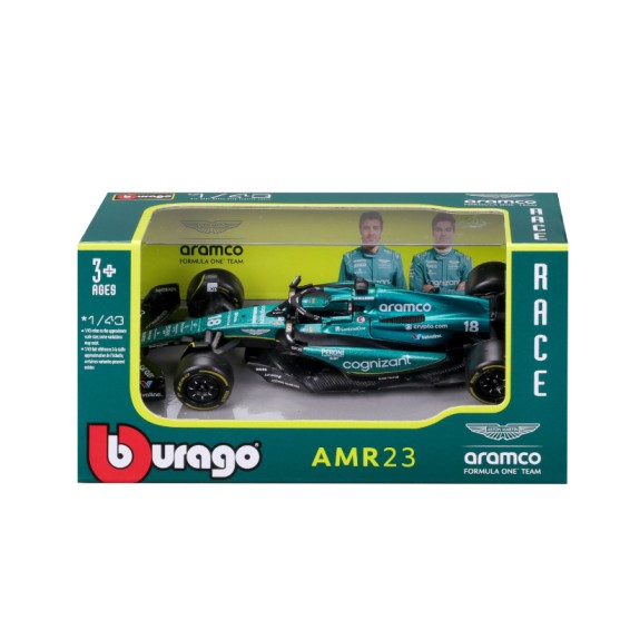 Bburago Race - Aston Martin Amr23 #18 (Stroll) - Scala 1:43