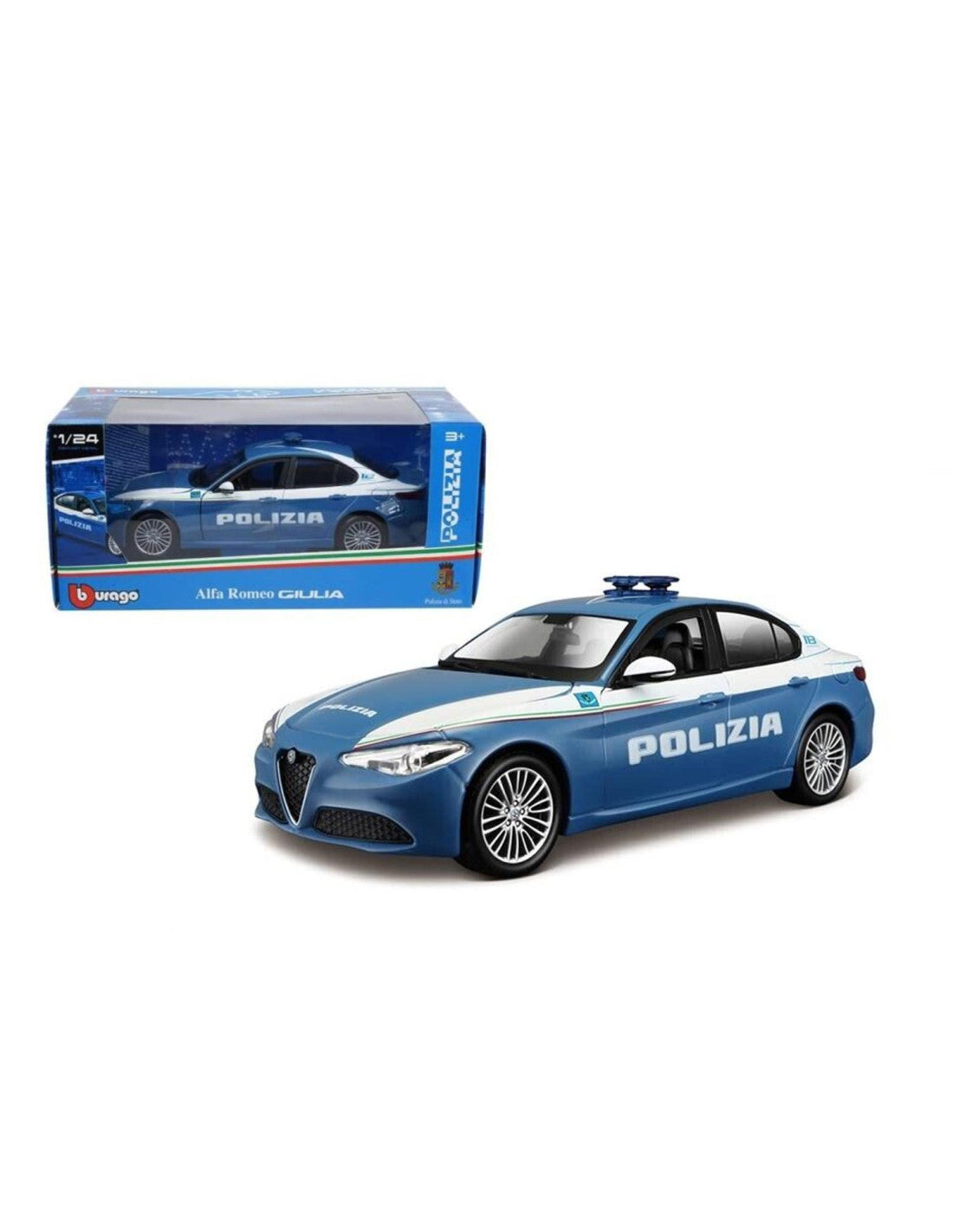 Burago Auto Polizia Scala 1:24
