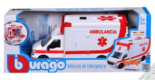 Bburago Ambulanza Con Barella In Miniatura