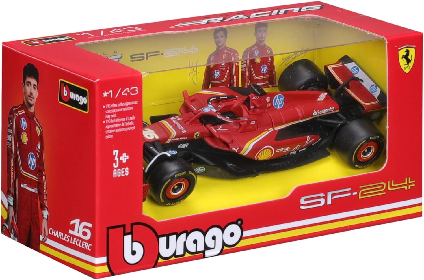 Bburago Formula Racing - Ferrari Sf-24 #16 (Leclerc) - 1:43