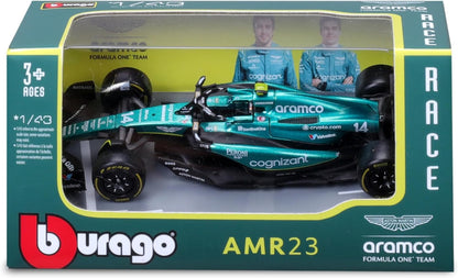 Bburago - Formula 1 Aston Martin F1 Team Amr23 - F. Alonso 14 Stagione 2023 - Scala 1:43