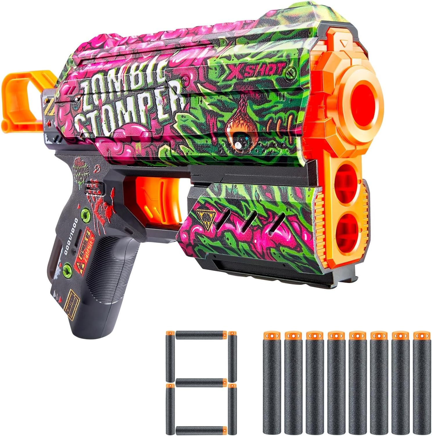 Zuru Dartblaster X-Shot Skins - Flux Zombie Stomper
