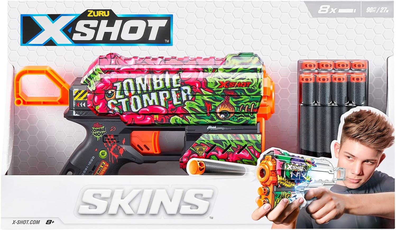 Zuru Dartblaster X-Shot Skins - Flux Zombie Stomper