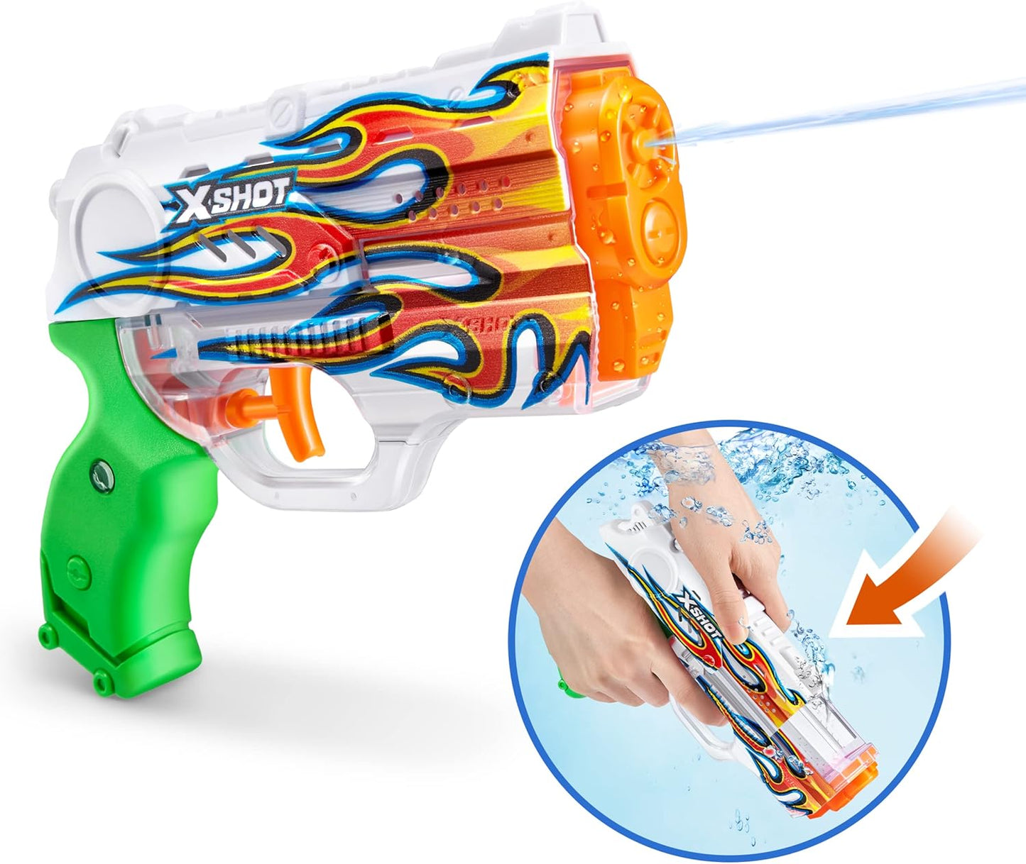 Pistola Ad Acqua X-Shot Water Skins Nano A Riempimento Rapido Di Zuru