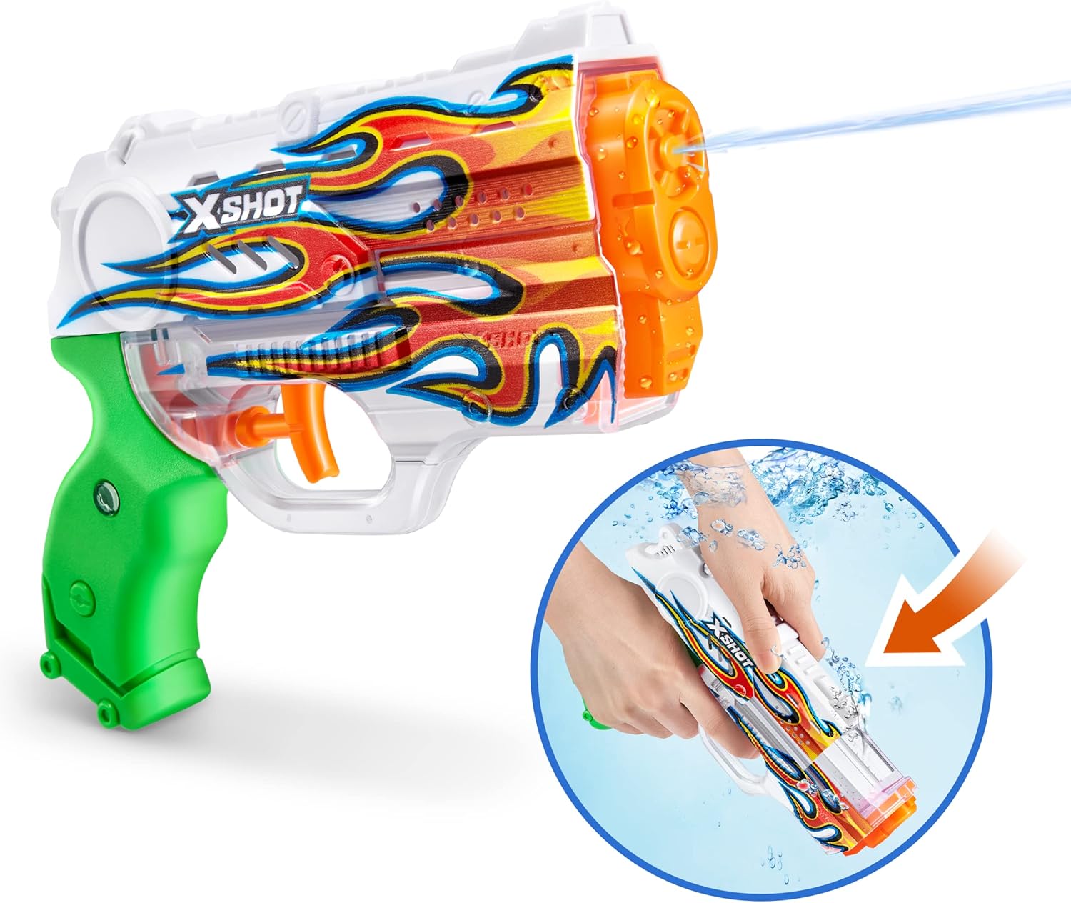 Pistola Ad Acqua X-Shot Water Skins Nano A Riempimento Rapido Di Zuru