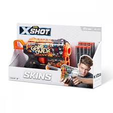 Pistola Zuru Blaster X-Shot Skins Flux Game Over Con 8 Dardi/Multicolore
