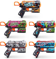 Pistola Zuru Blaster X-Shot Skins Flux Game Over Con 8 Dardi/Multicolore