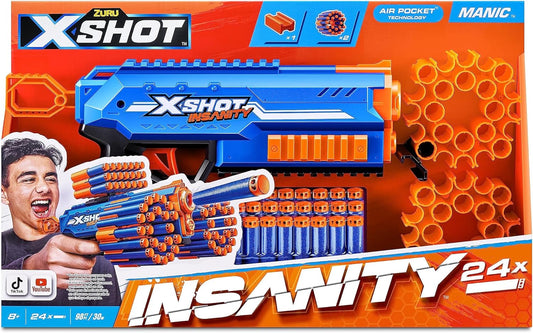 Zuru X-Shot Folle-Maniaco 24 Frecce