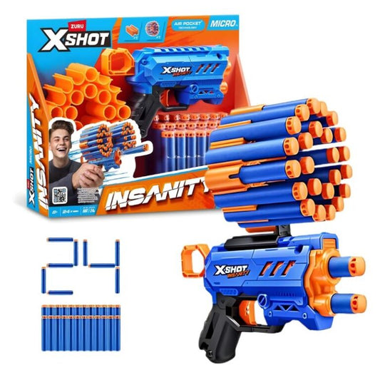 X-Shot Insanity Micro (24 Dardi) blaster zuru