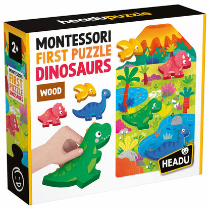 First Puzzle Dinosaurs Montessori - HEADU
