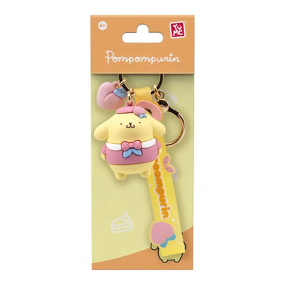 Sanrio Portachiavi Pompompurin Raincoat Series Con Hand Strap