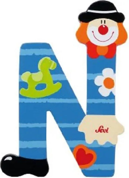 Lettera N In Legno - Giocattolo Educativo