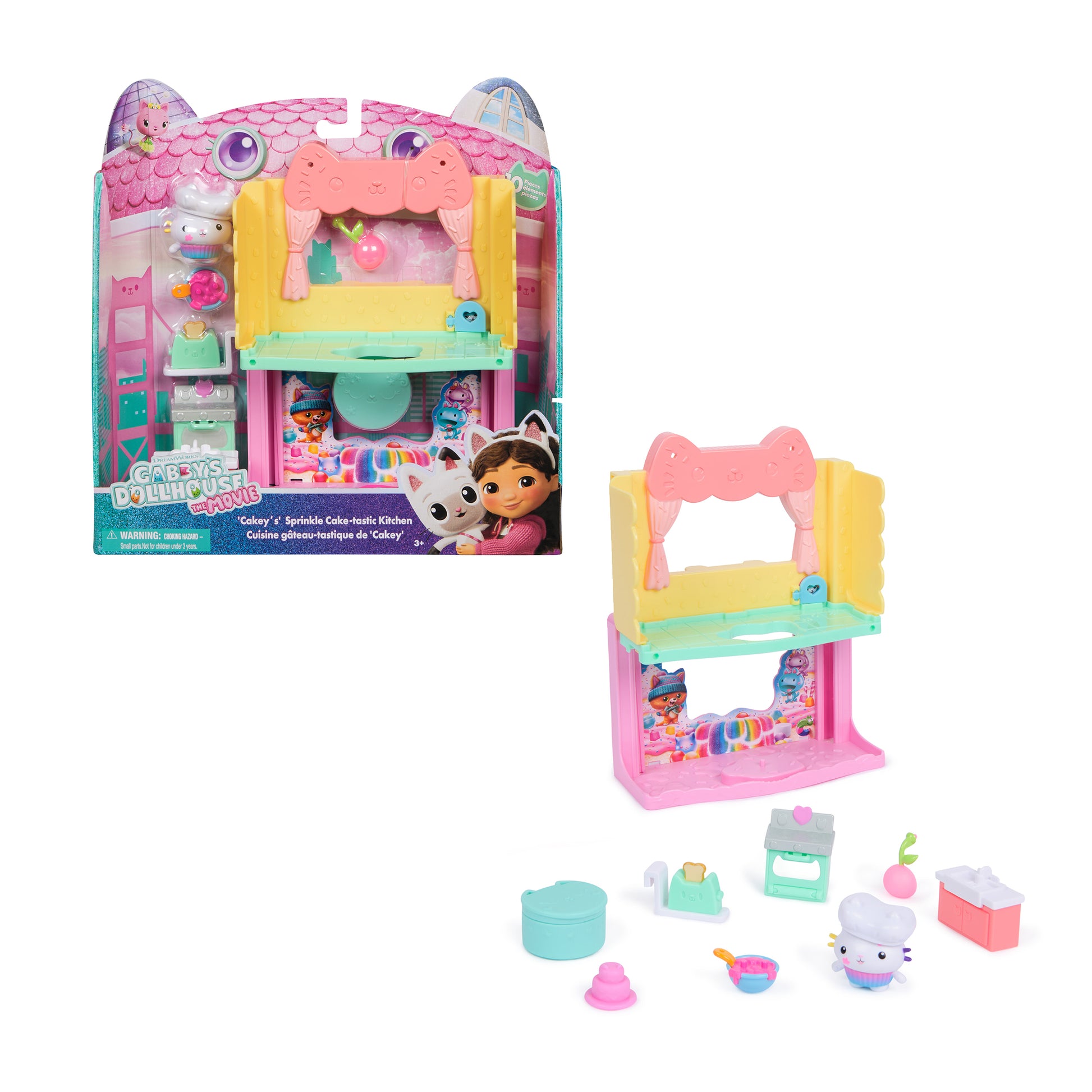 Spin Master Gabby's Dollhouse Movie - Playset Cucina Cake-Tastica Con Figura
