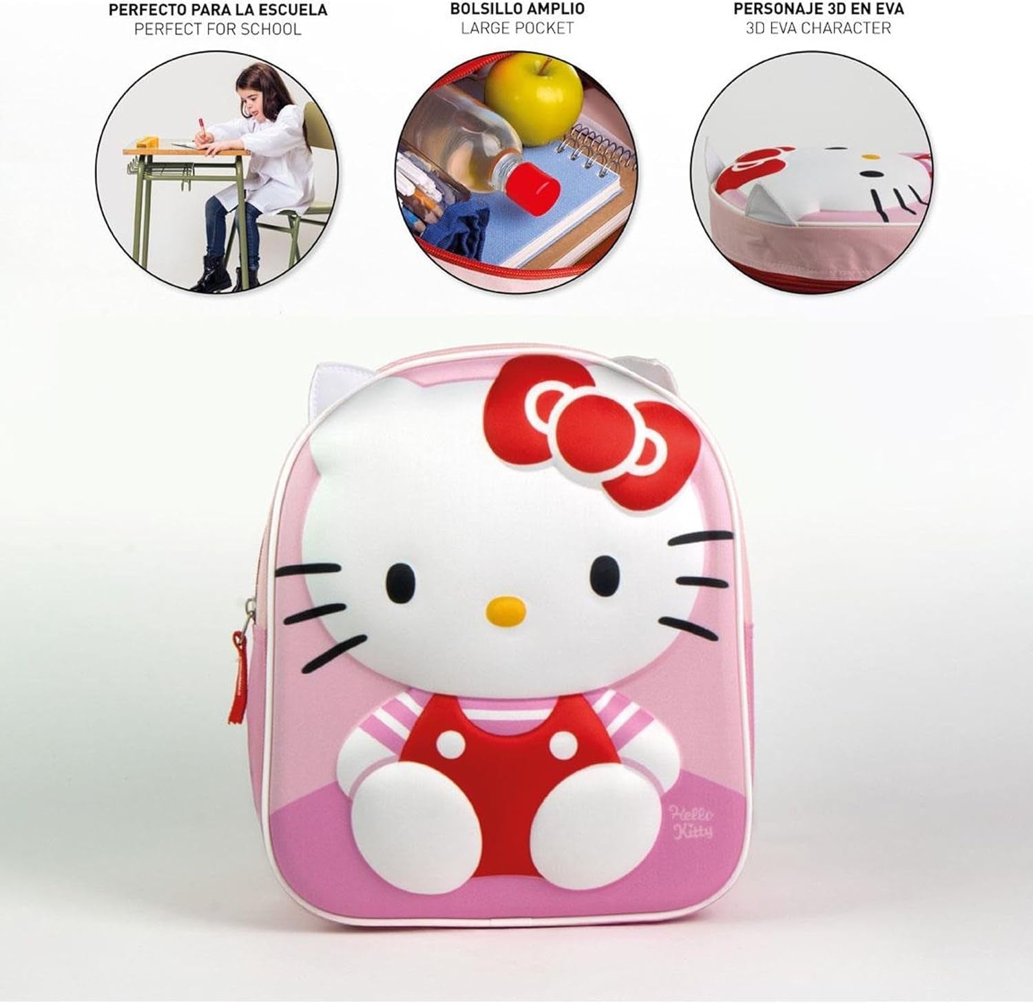 CERDÁ Life's Little Moments Hello Kitty Zaino 3D 22x27x10 cm